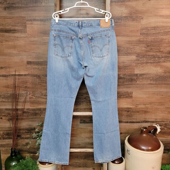 VTG Levi's Jeans 14 L Lower Rise 515 Nouveau Bootcut Light Wash Y2K Western - Picture 2 of 9